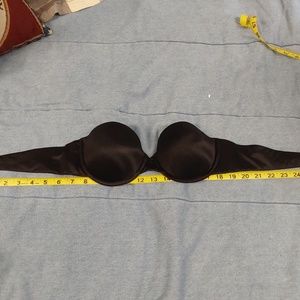 Black strapless bra, Maidenform, 34B